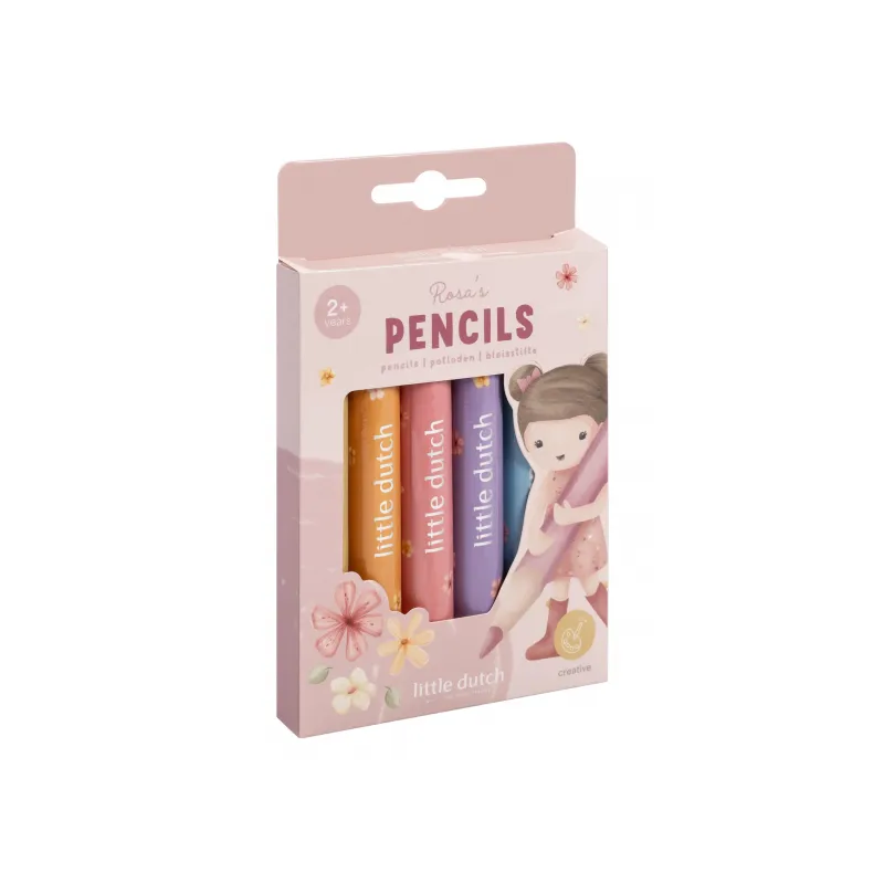 Little Dutch Pastelky 6 ks Rosa