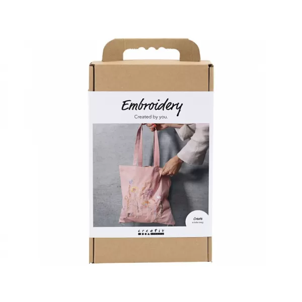 Creativ Company Kreativní sada Vyšívaná textilní taška