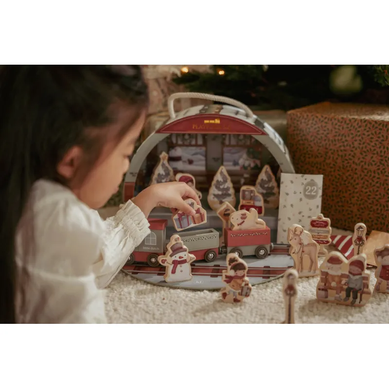 Little Dutch Adventní kalendář Vlakové nádraží