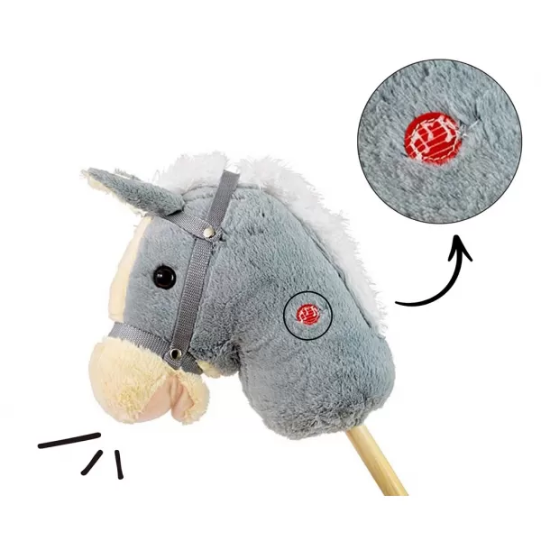 Milly Mally Hobby Horse se zvukem grey