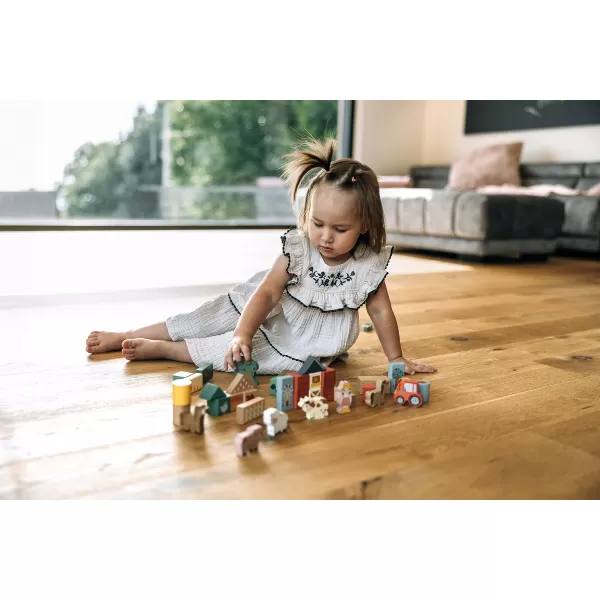 FREEON Free2Play Dřevěné kostky Farma 36 ks