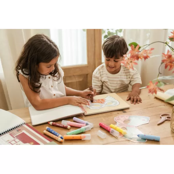 Little Dutch Kniha s vystřihovacími maskami Rosa