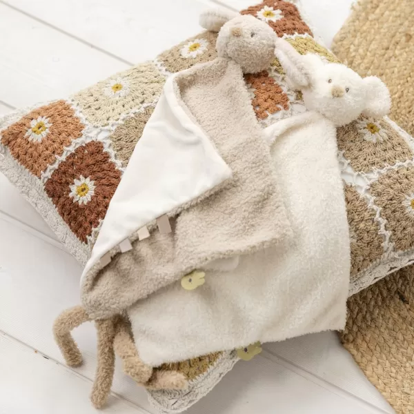 NATTOU Mazlíček plyšový maxi Teddy myš 28 x 28 cm, 0m+