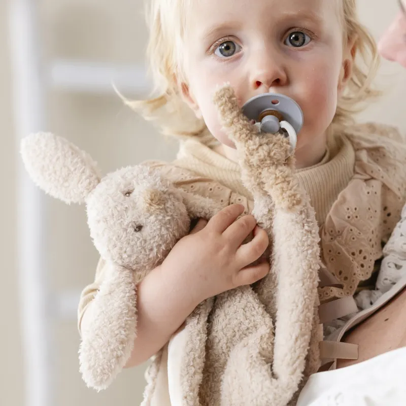 NATTOU Mazlíček plyšový maxi Teddy zajíček 28 x 28 cm, 0m+