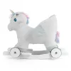 Milly Mally Houpací koník s melodií a kolečky Polly Jednorožec