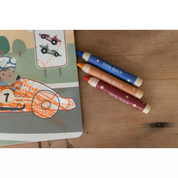 Little Dutch Omalovánky s pastelkami Doprava Jim