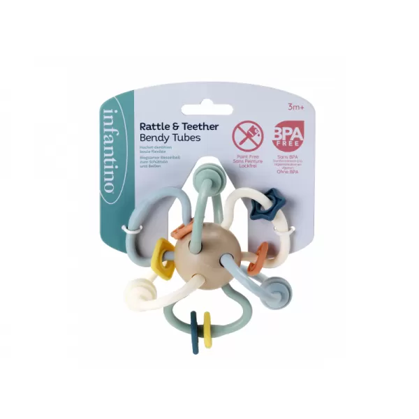 Chrastítko s kousátky Bendy Tubes