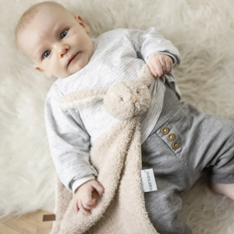 NATTOU Mazlíček plyšový maxi Teddy zajíček 28 x 28 cm, 0m+