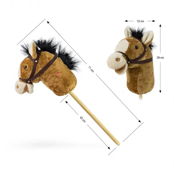 Milly Mally Hobby Horse se zvukem light brown