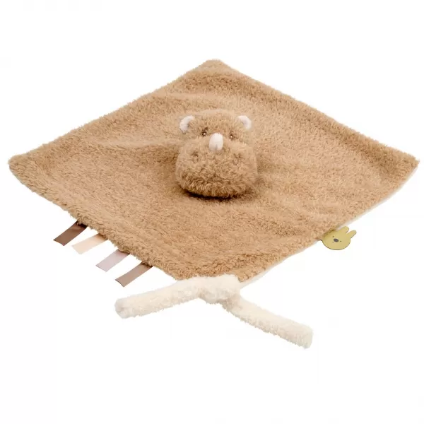 NATTOU Mazlíček plyšový Teddy nosorožec 28 x 28 cm, 0m+