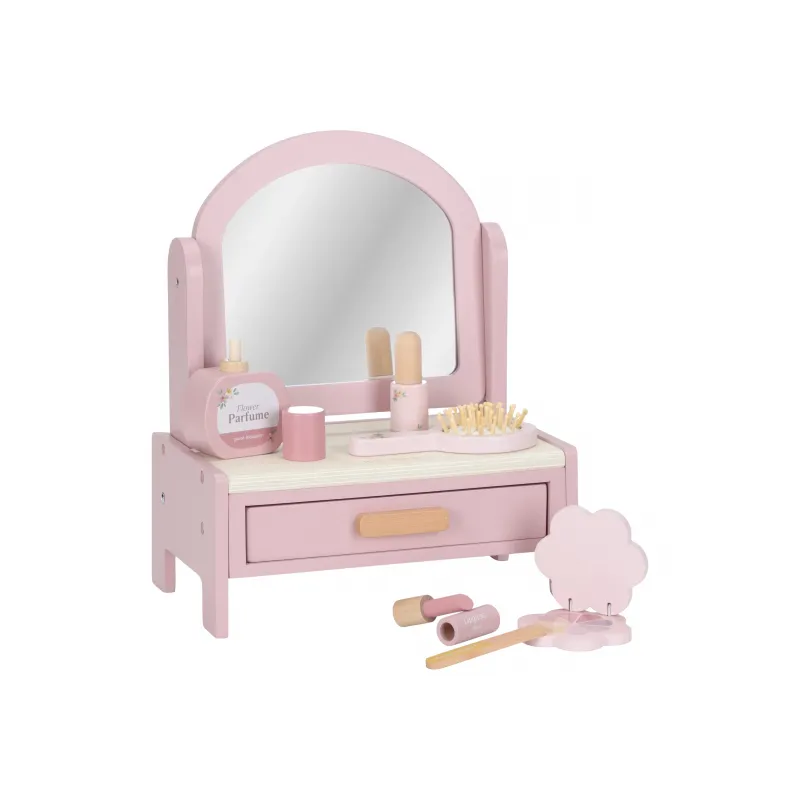 Little Dutch Toaletní stoleček dřevěný Pink