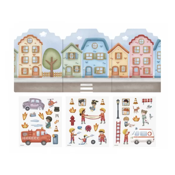 Little Dutch Knížka se samolepkami Hasičská stanice Jim