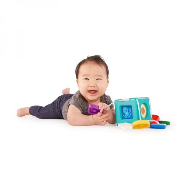 BABY EINSTEIN Hračka senzorická vkládací Match&Grasp Block™ 6m+