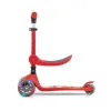 Milly Mally Tříkolová balanční koloběžka-scooter se sedátkem FUZZY red