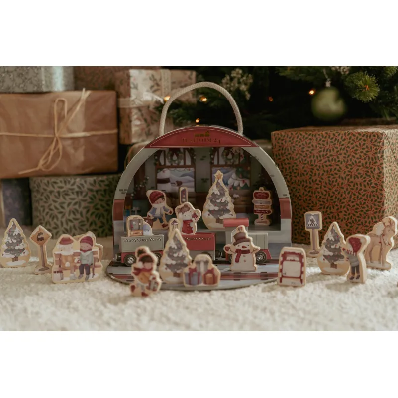 Little Dutch Adventní kalendář Vlakové nádraží
