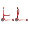 Milly Mally Tříkolová balanční koloběžka-scooter se sedátkem FUZZY red
