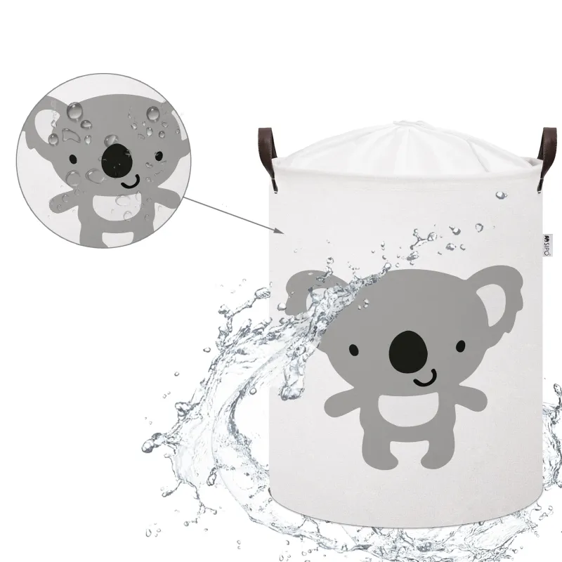 Sipo Koš na hračky se šňůrkou, skládací bavlněný / 43 l, Koala