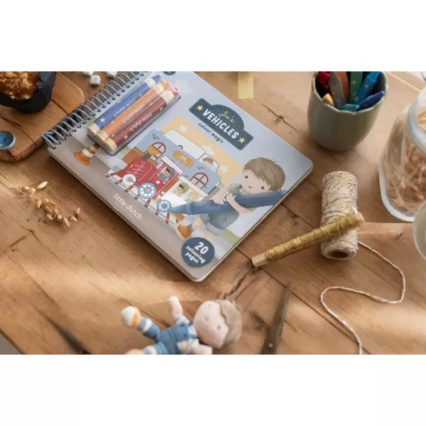 Little Dutch Omalovánky s pastelkami Doprava Jim