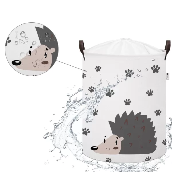 Sipo Koš na hračky se šňůrkou, skládací bavlněný / 43 l, Hedgehog