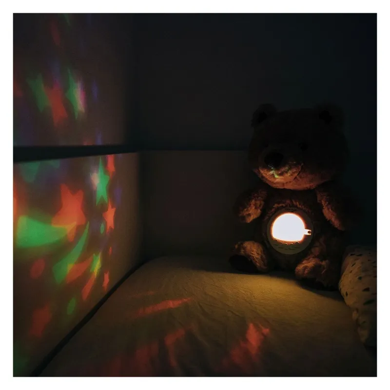 FREEON Free2Play Usínáček s hudbou a světelnou projekcí Teddy Bear