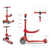 Milly Mally Tříkolová balanční koloběžka-scooter se sedátkem FUZZY red