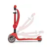 Milly Mally Tříkolová balanční koloběžka-scooter se sedátkem FUZZY red