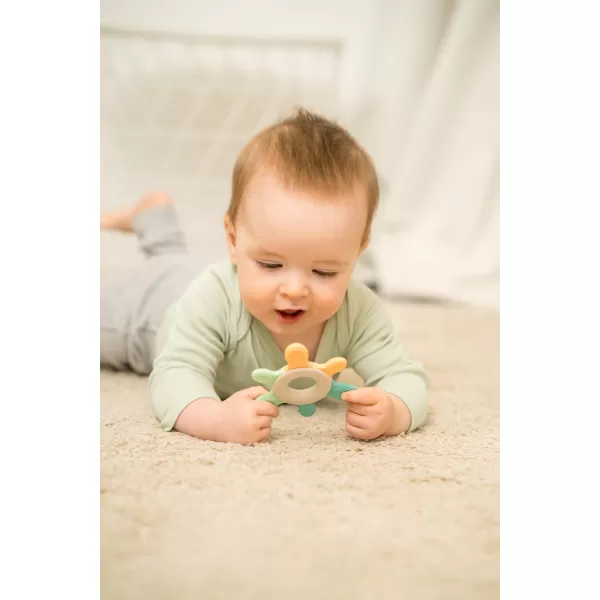 NIP NATURE PLAY kousátko chladící kroužek, 3m+, red-green-orange