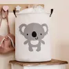 Sipo Koš na hračky se šňůrkou, skládací bavlněný / 43 l, Koala