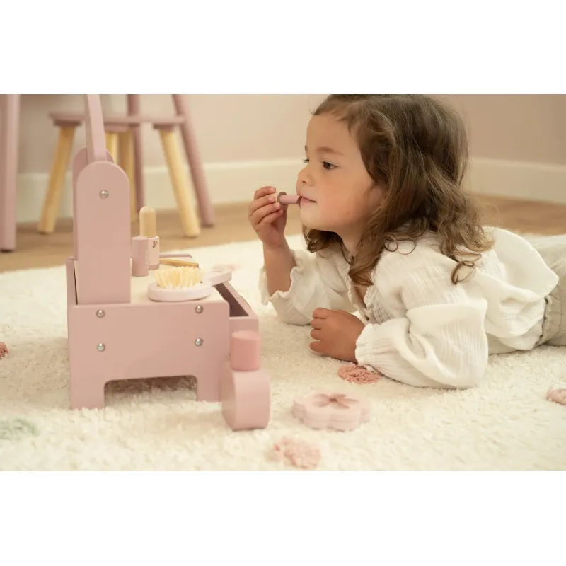 Little Dutch Toaletní stoleček dřevěný Pink