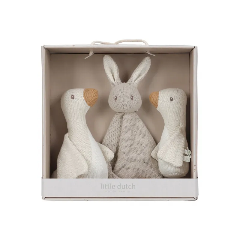 Little Dutch Dárková sada pletená Newborn Naturals