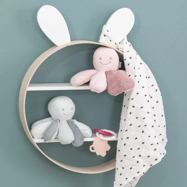 NATTOU Kousátko silikonové s chladící částí bez BPA růžový sloník