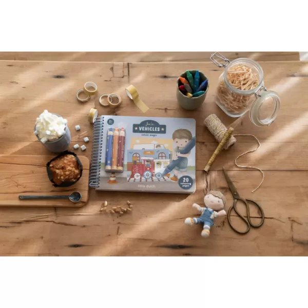 Little Dutch Omalovánky s pastelkami Doprava Jim