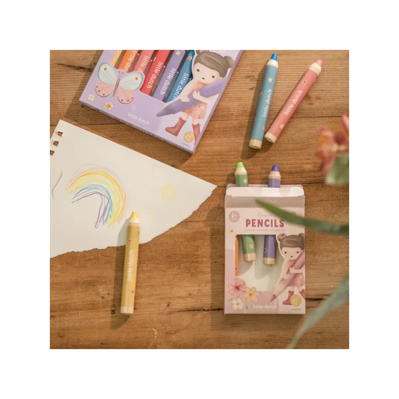 Little Dutch Pastelky 6 ks Rosa