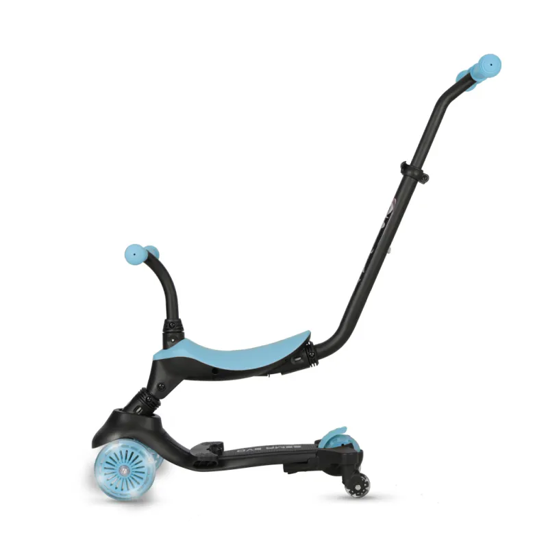 QPLAY Koloběžka / odrážedlo Sema Evo s LED světly , věk 1 - 6 let, do 50 kg
