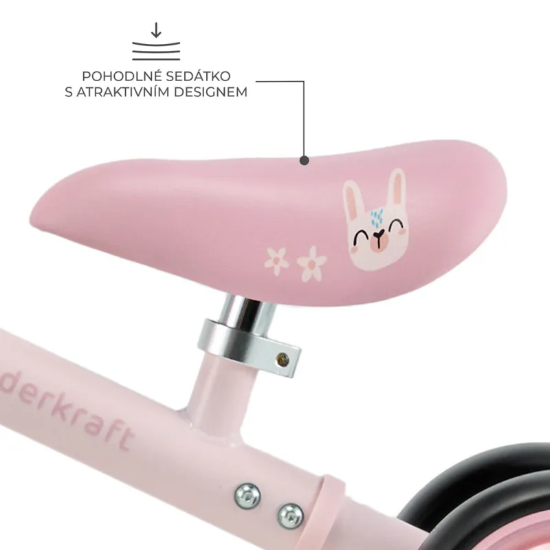 KINDERKRAFT Odrážedlo Cutie Flash Pink