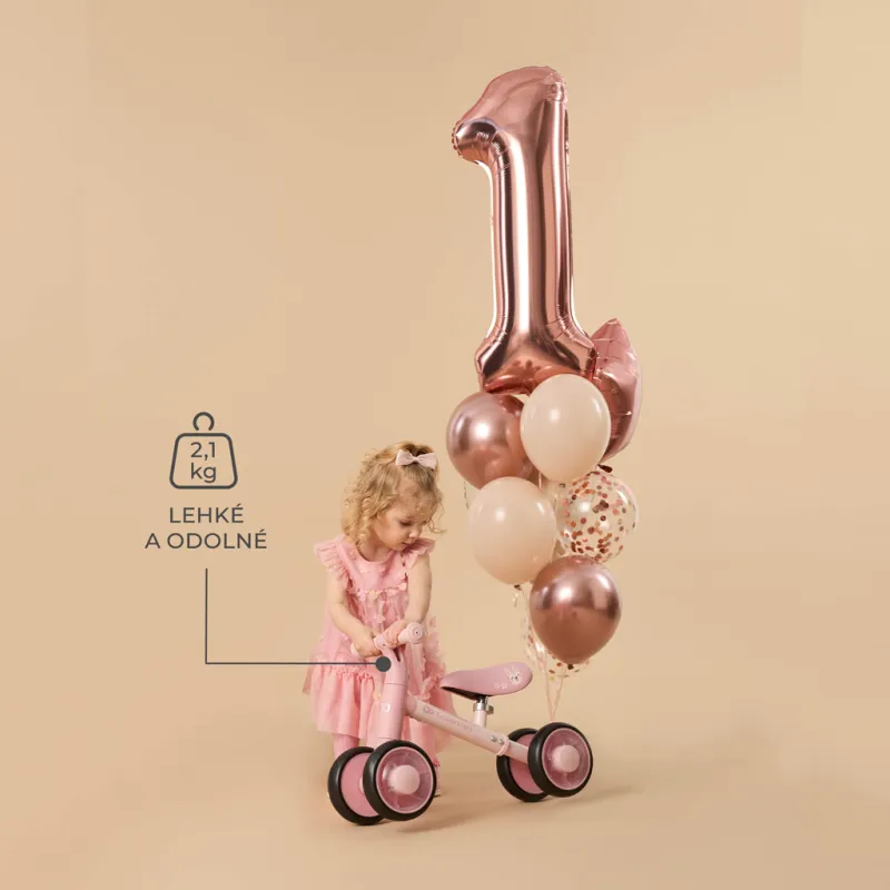 KINDERKRAFT Odrážedlo Cutie Flash Pink