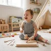 Baby Mix Dřevěná kuchyňská sada pro malé šéfkuchaře