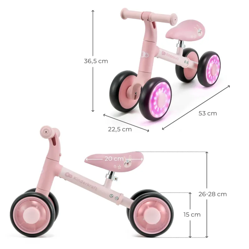 KINDERKRAFT Odrážedlo Cutie Flash Pink