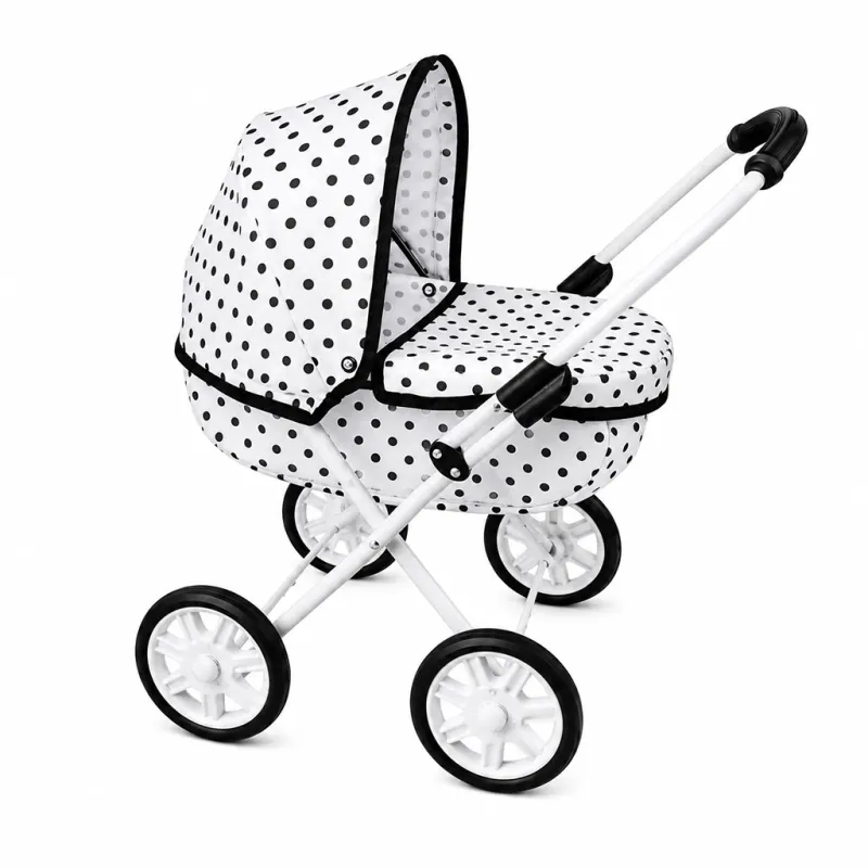 New Baby Dětský kočárek pro panenky Anička dots