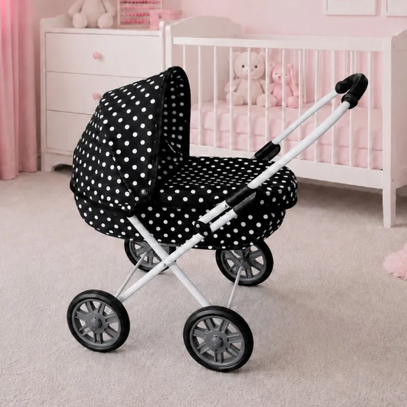 New Baby Dětský kočárek pro panenky Anička black