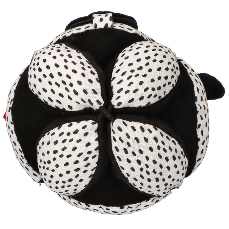 MOMS CARE Montessori míček se zrcátkem White & Black
