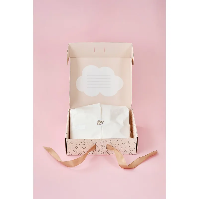 JABADABADO Dárková sada s chrastítkem Bunny Pink