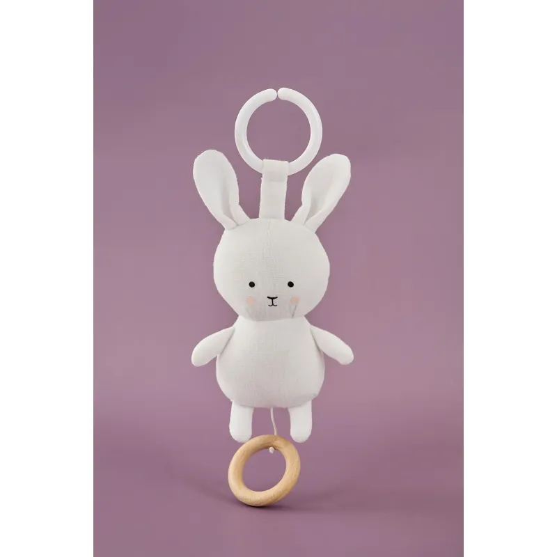 JABADABADO Dárková sada s mušelínovou dekou Bunny