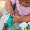 BRIGHT STARTS Křesílko učicí s hračkami připravené na cestování Learn-to-Sit™ Grey, 4m+