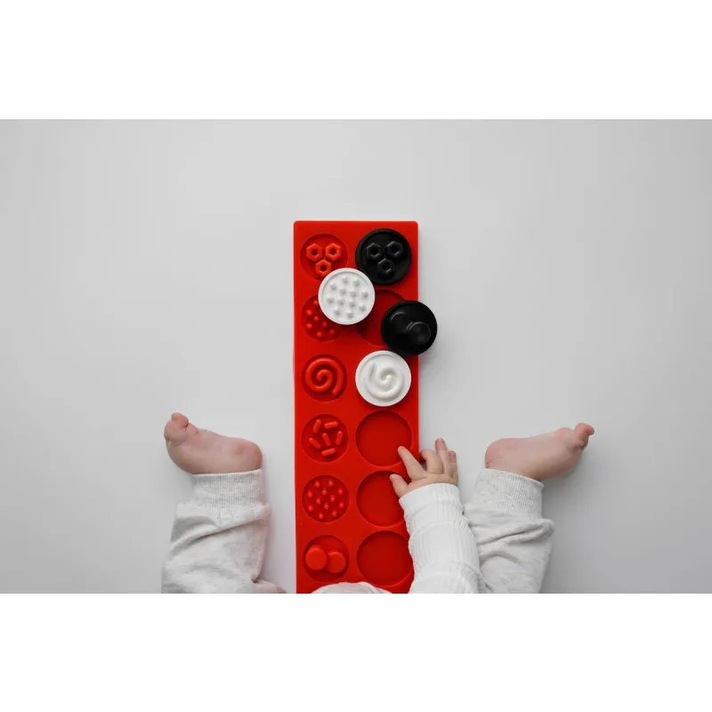 MOMS CARE Senzorické puzzle XL kontrastní kolečka