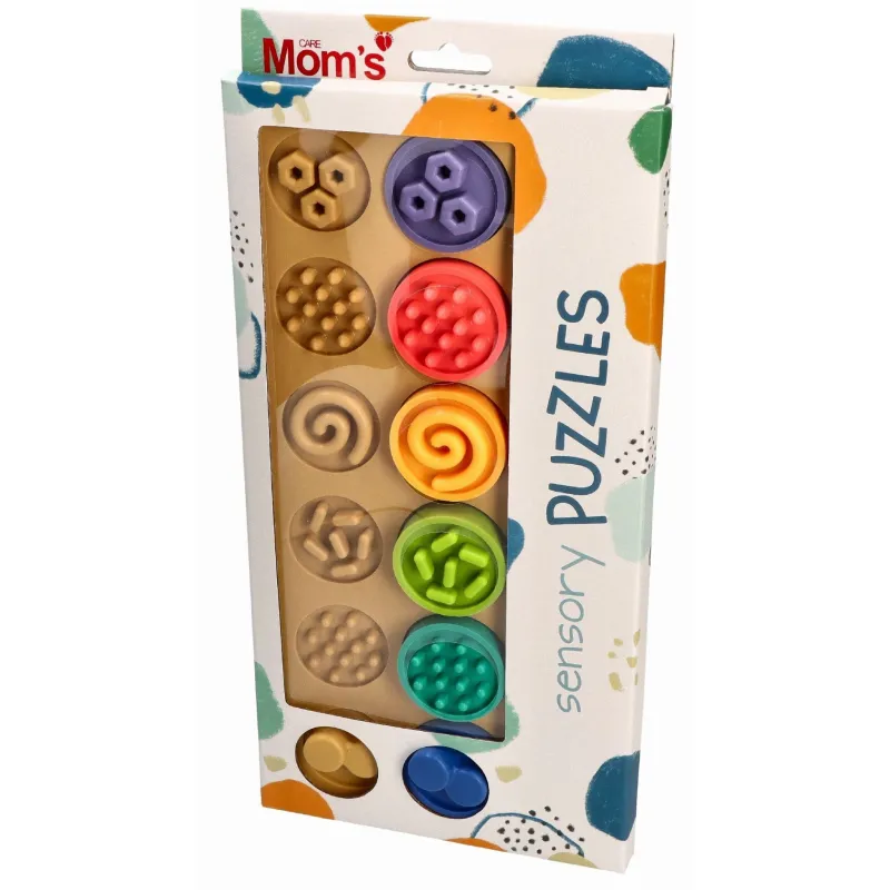 MOMS CARE Senzorické puzzle XL kolečka