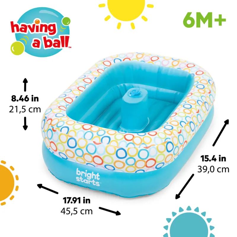 BRIGHT STARTS Vanička a bazén s míčky Bathe & Giggle™ 2 v 1, 6m+