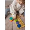 MOMS CARE Senzorické puzzle XL kolečka