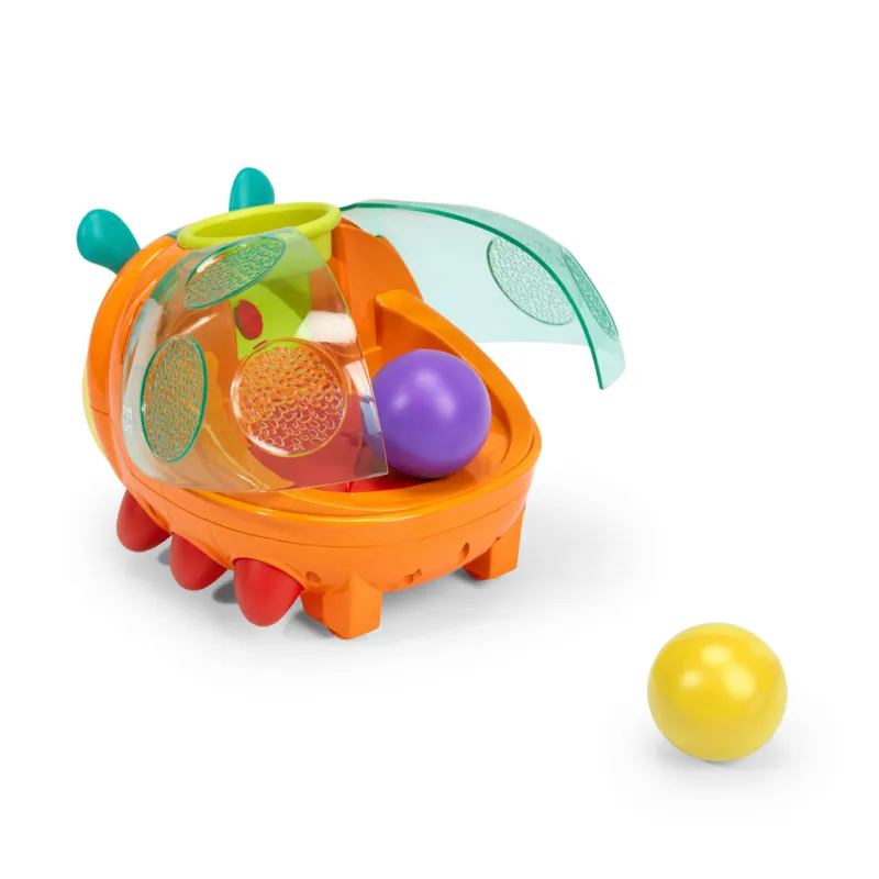 BRIGHT STARTS Hračka vkládací interaktivní s míčky Spin 'n' Chase Bug™, 6m+