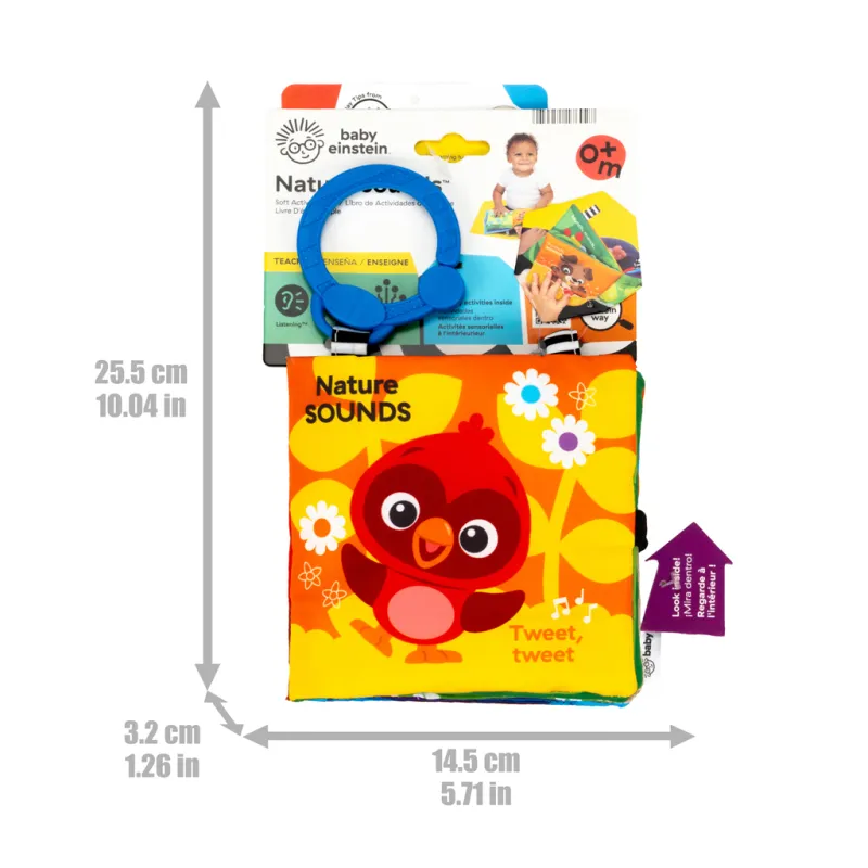 BABY EINSTEIN Kniha plná aktivit multisenzorická Nature Sounds™, 0m+
